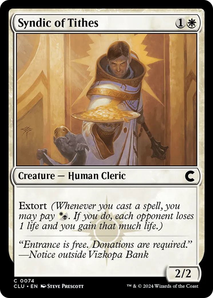Syndic of Tithes — Ravnica: Clue Edition — Magic: The Gathering