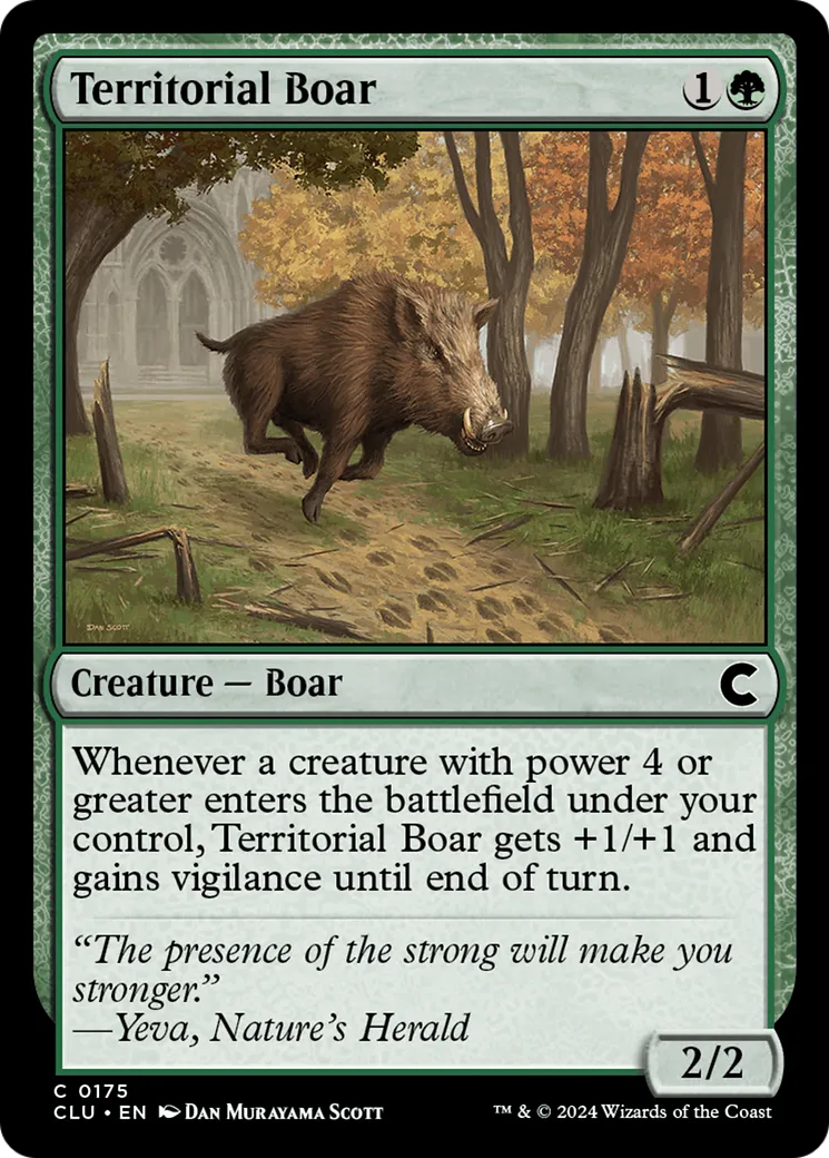 Territorial Boar — Ravnica: Clue Edition — Magic: The Gathering