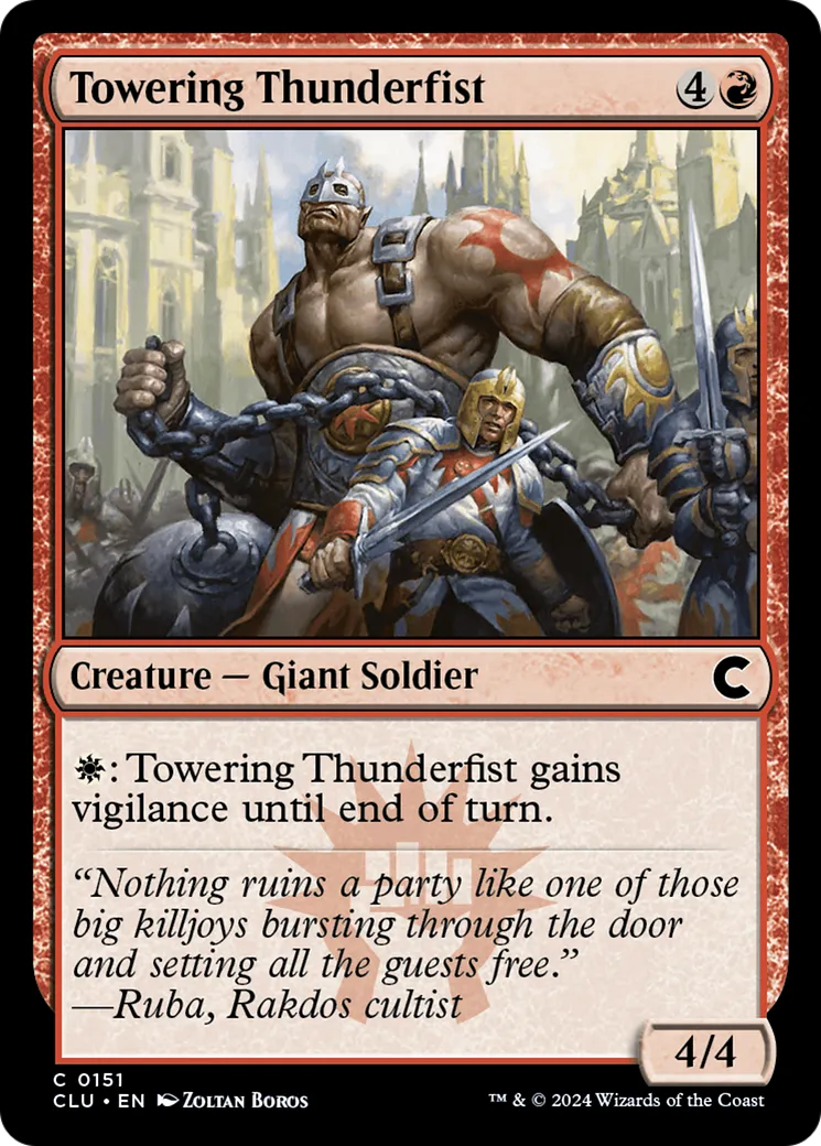 Poing-de-foudre imposant — Ravnica: Clue Edition — Magic: The Gathering