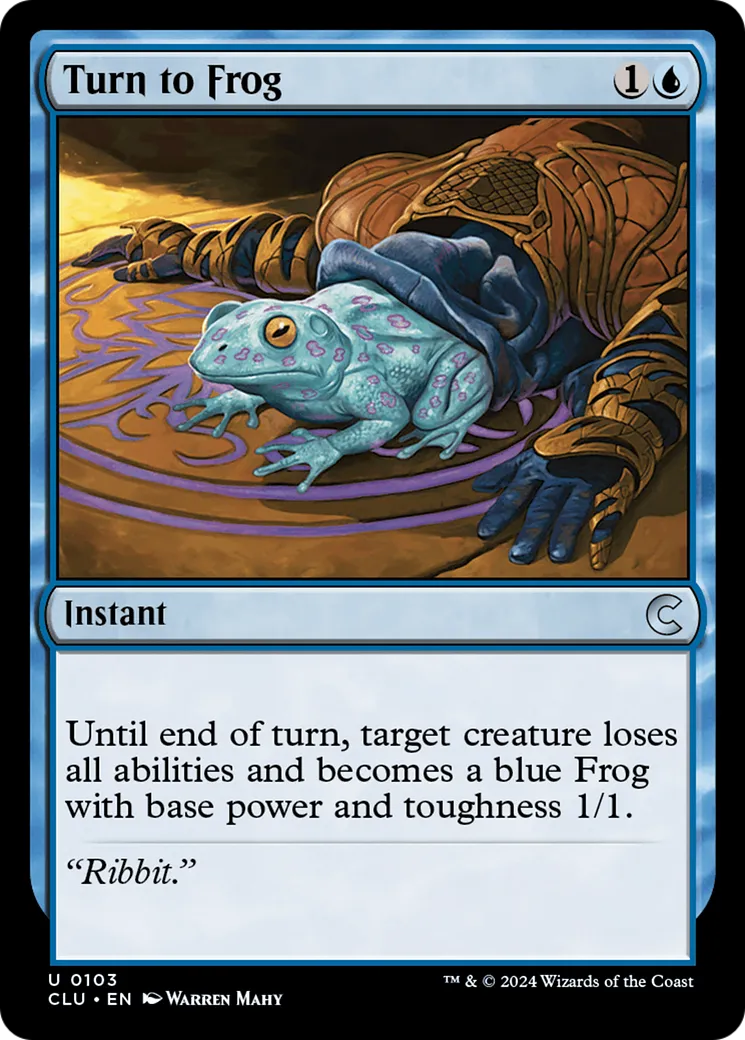 Transformation en grenouille — Ravnica: Clue Edition — Magic: The Gathering