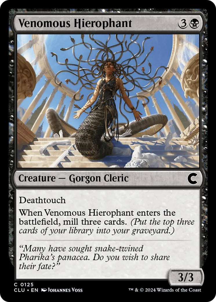 Venomous Hierophant — Ravnica: Clue Edition — Magic: The Gathering