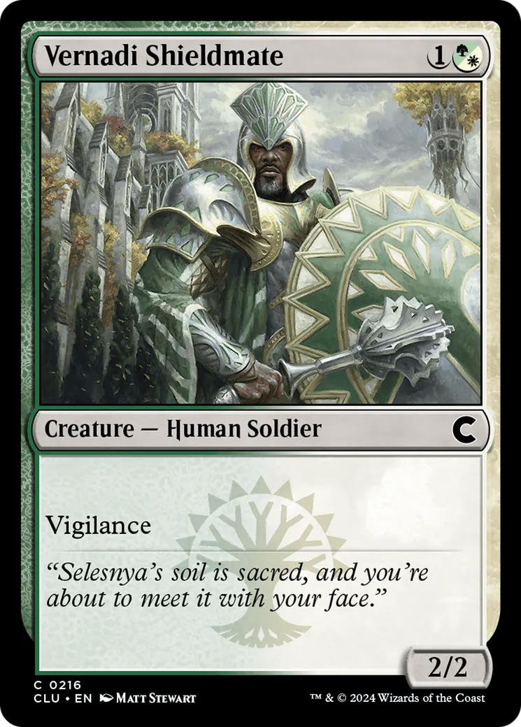 Vernadi Shieldmate — Ravnica: Clue Edition — Magic: The Gathering