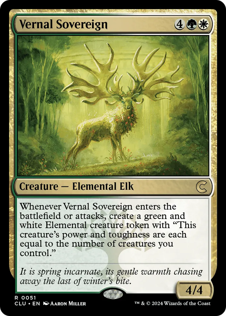 Vernal Sovereign — Ravnica: Clue Edition — Magic: The Gathering