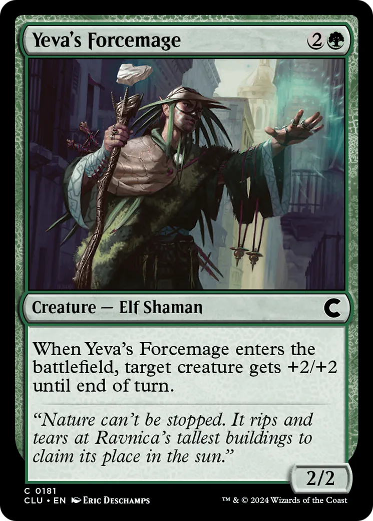 Yeva's Forcemage — Ravnica: Clue Edition — Magic: The Gathering