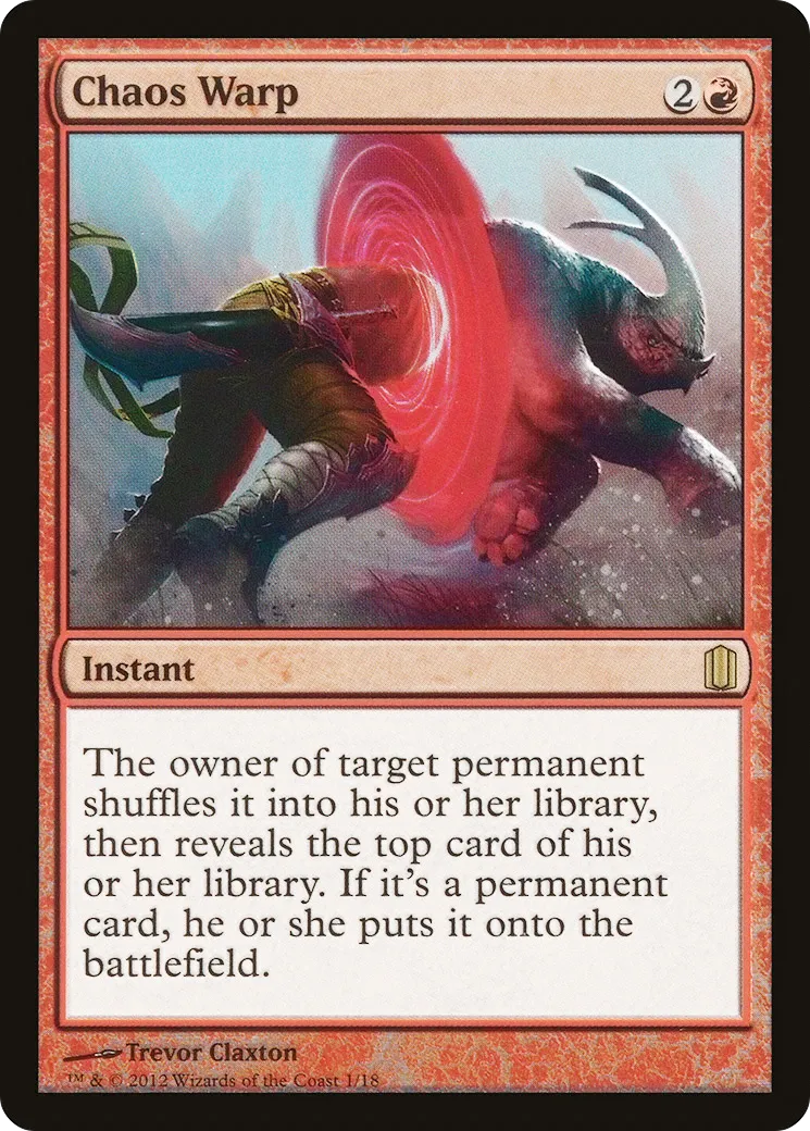 Chaos Warp — Commander's Arsenal — Magic: The Gathering