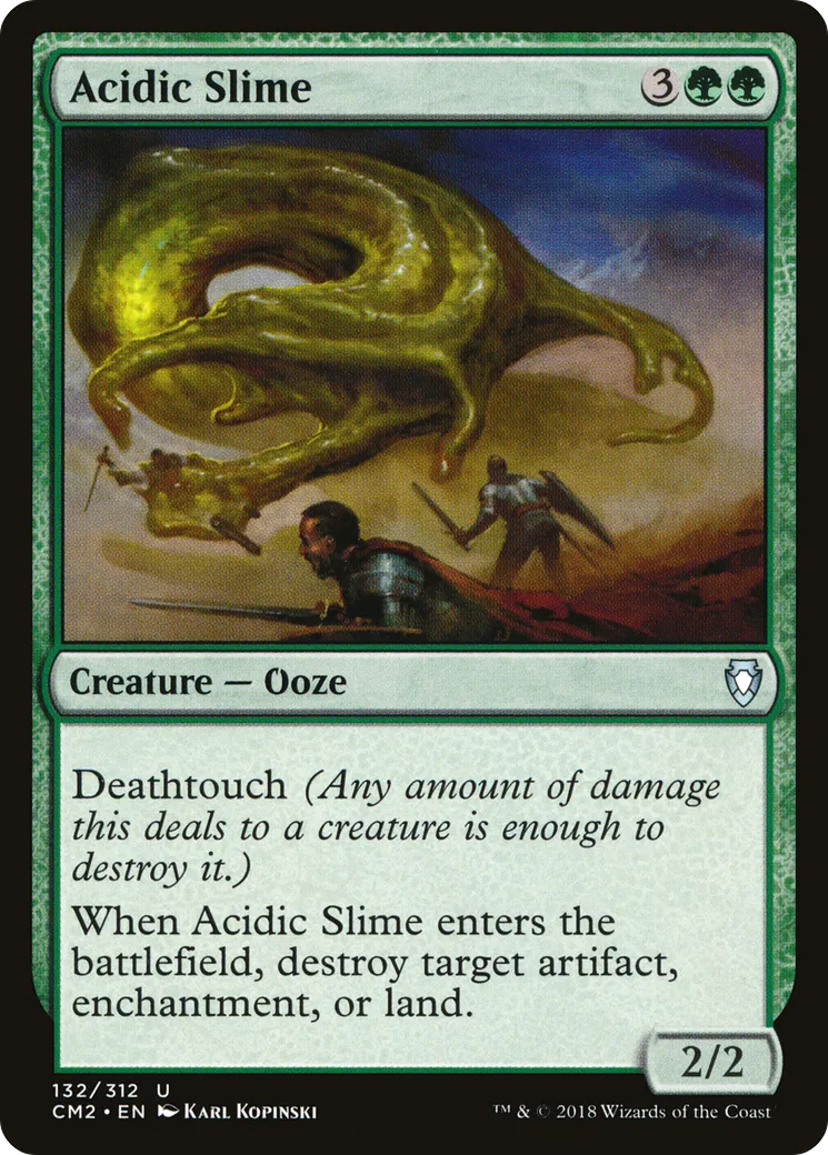 Acidic Slime — Commander Anthology Volume II — Magic: The Gathering