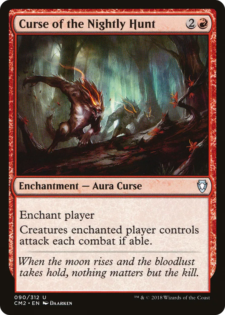 Curse of the Nightly Hunt from Commander Anthology Volume II - Magic: The Gathering