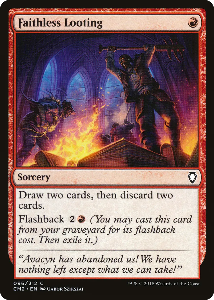 Faithless Looting — Commander Anthology Volume II — Magic: The Gathering