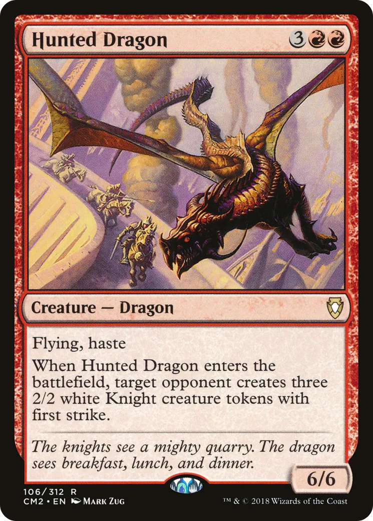 Hunted Dragon — Commander Anthology Volume II — Magic: The Gathering