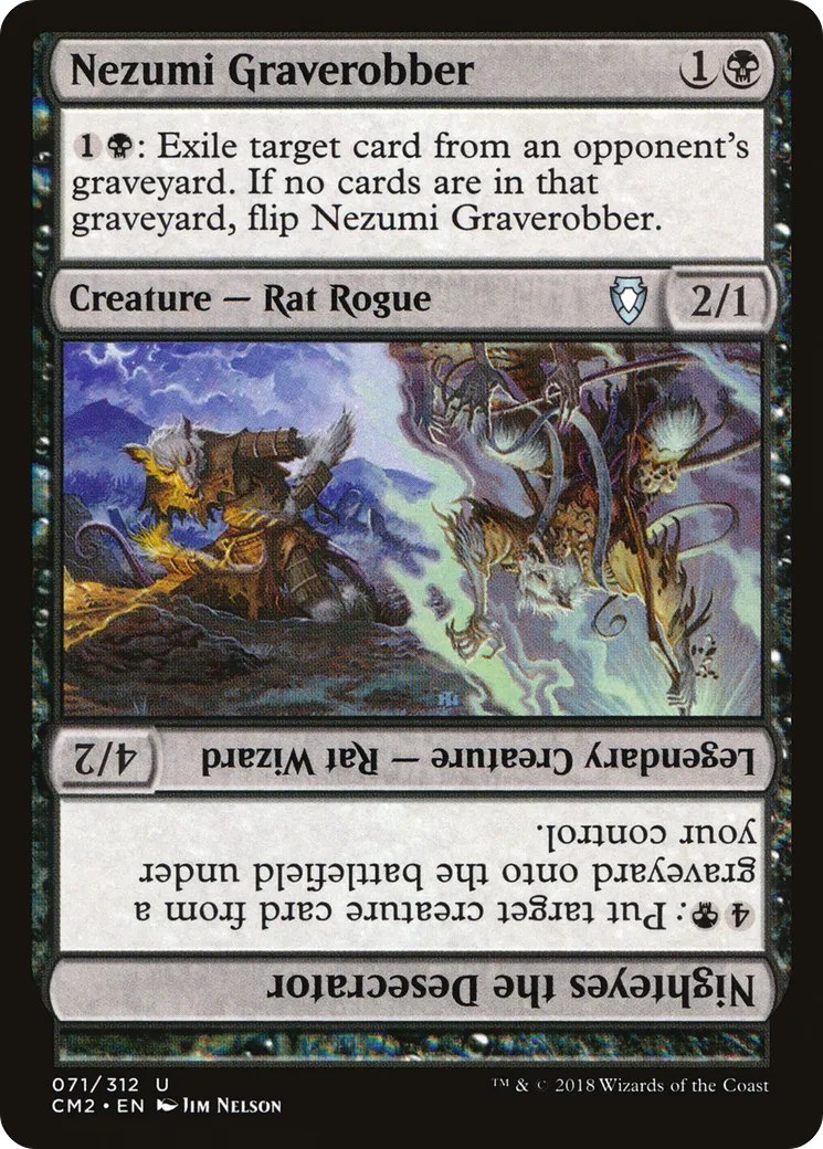 Nezumi Graverobber // Nighteyes the Desecrator — Commander Anthology Volume II — Magic: The Gathering