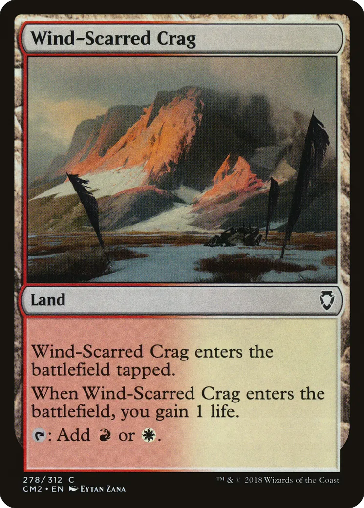 Wind-Scarred Crag — Commander Anthology Volume II — Magic: The Gathering