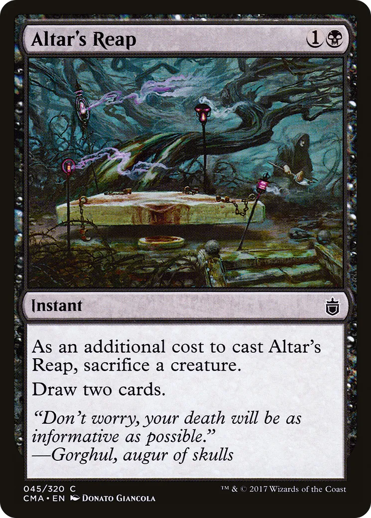 Altar's Reap — Commander Anthology — Magic: The Gathering