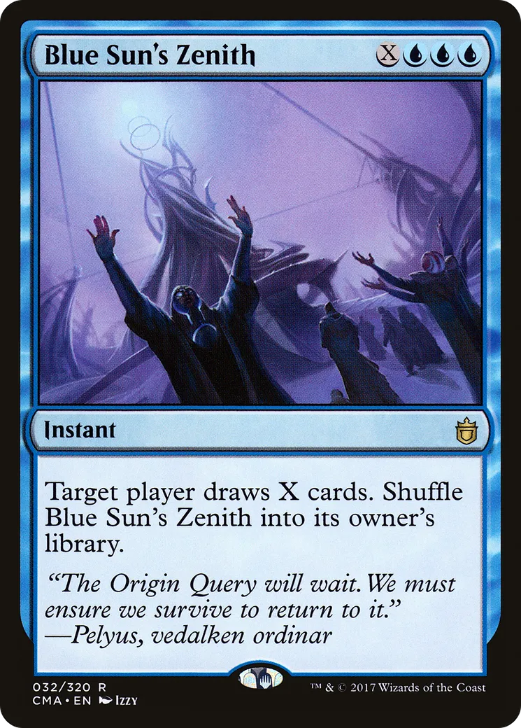 Blue Sun's Zenith — Commander Anthology — Magic: The Gathering