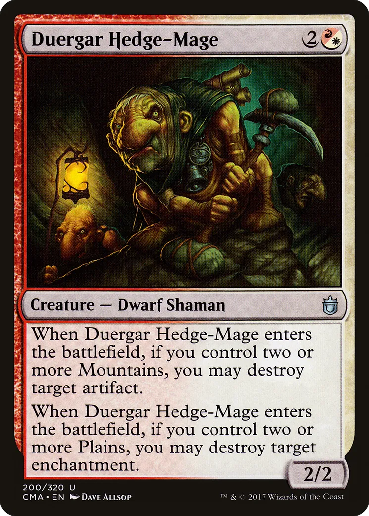 Duergar Hedge-Mage — Commander Anthology — Magic: The Gathering