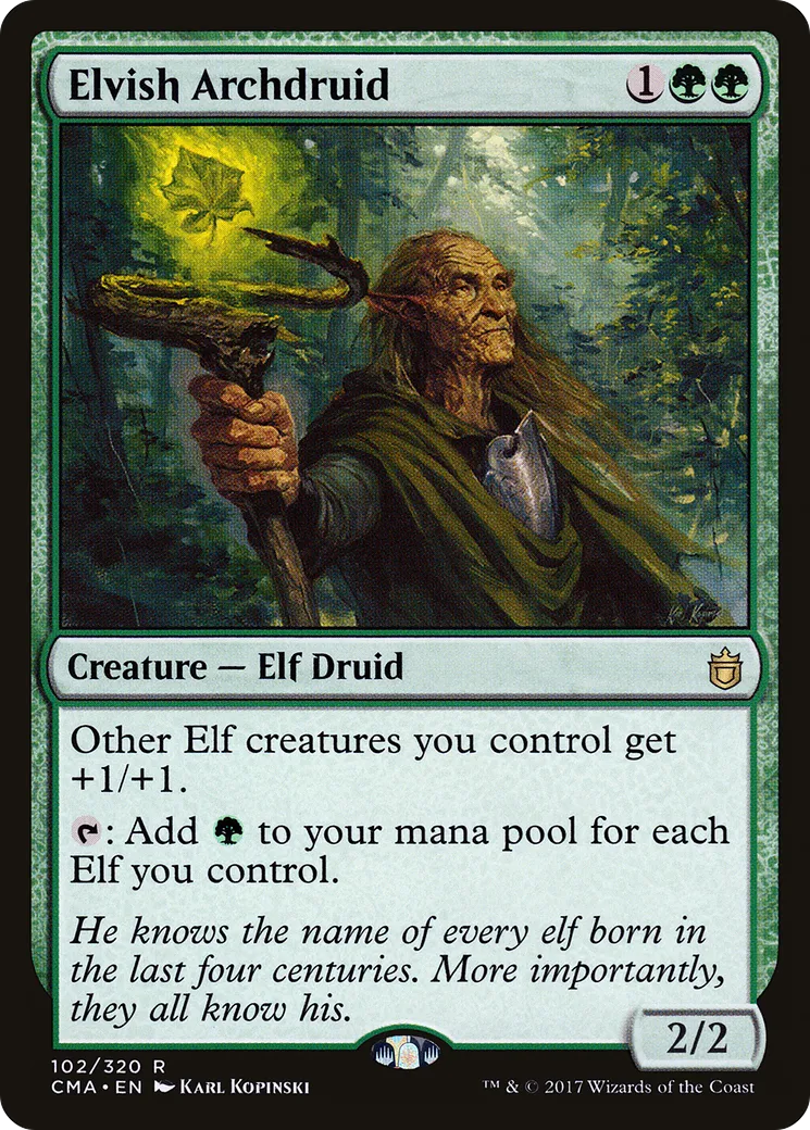 Elvish Archdruid — Commander Anthology — Magic: The Gathering
