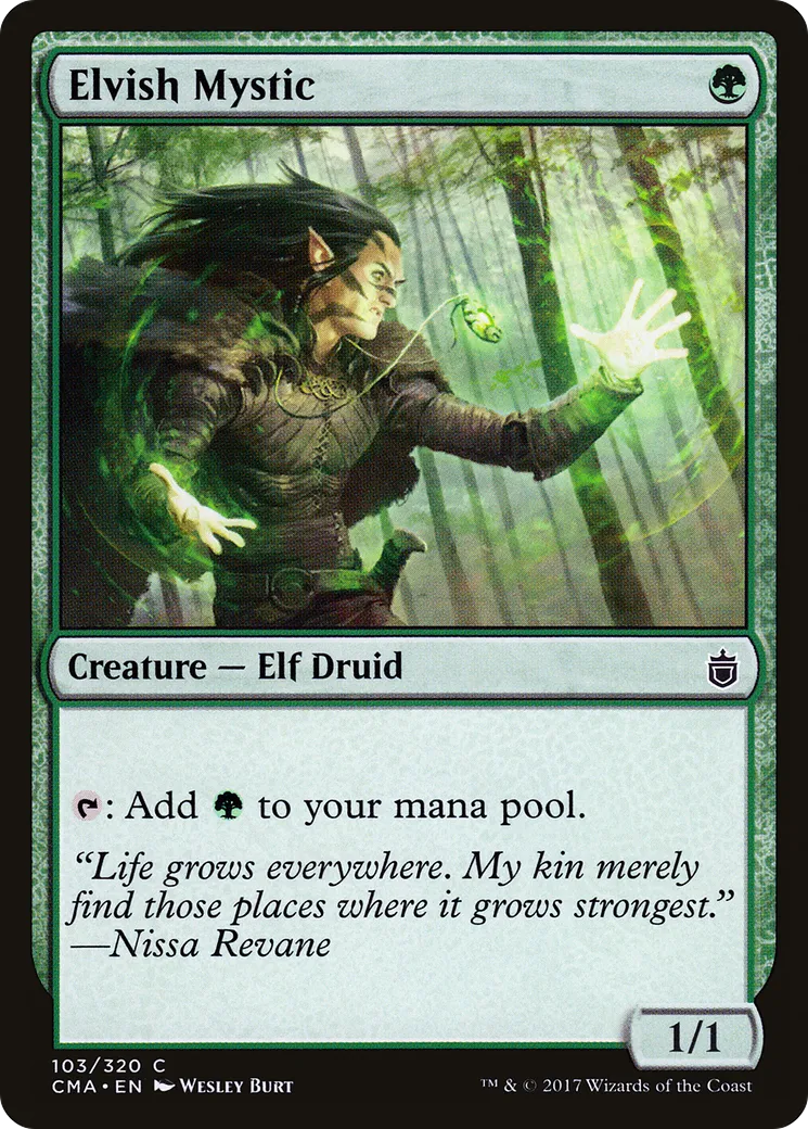 Elvish Mystic — Commander Anthology — Magic: The Gathering