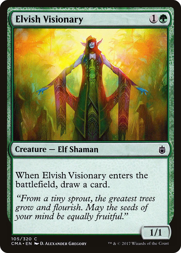 Elvish Visionary — Commander Anthology — Magic: The Gathering