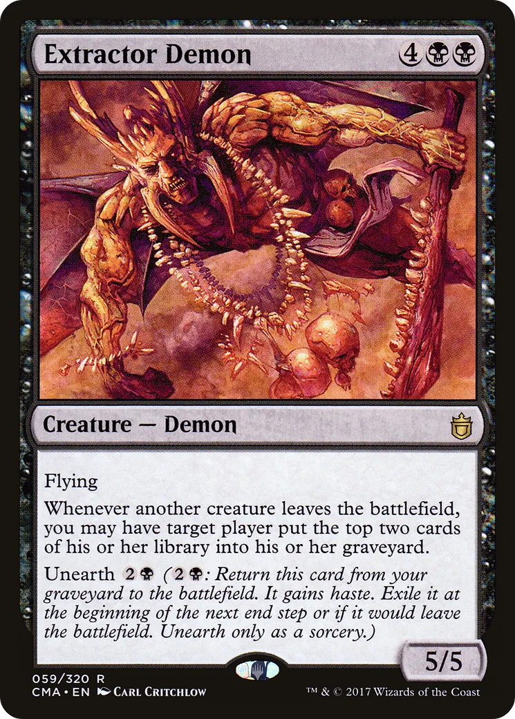 Extractor Demon — Commander Anthology — Magic: The Gathering