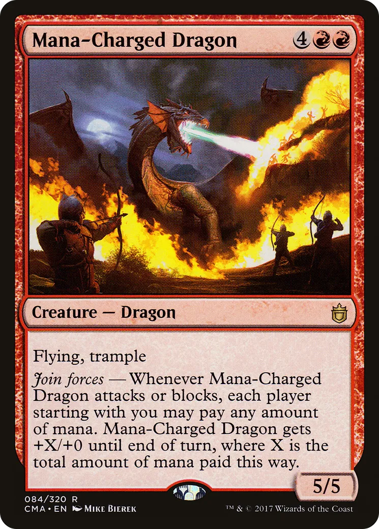 Mana-Charged Dragon — Commander Anthology — Magic: The Gathering