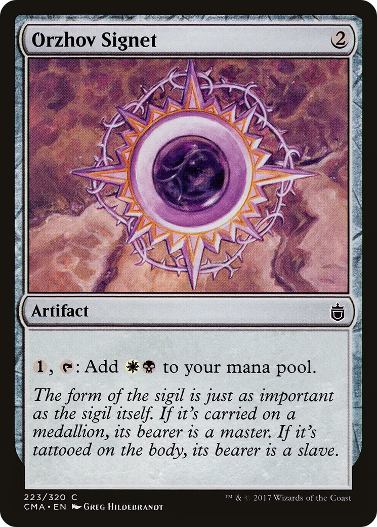 Orzhov Signet — Commander Anthology — Magic: The Gathering