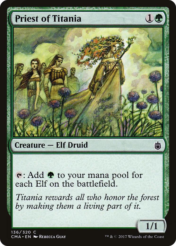 Prêtresse de Titania — Commander Anthology — Magic: The Gathering