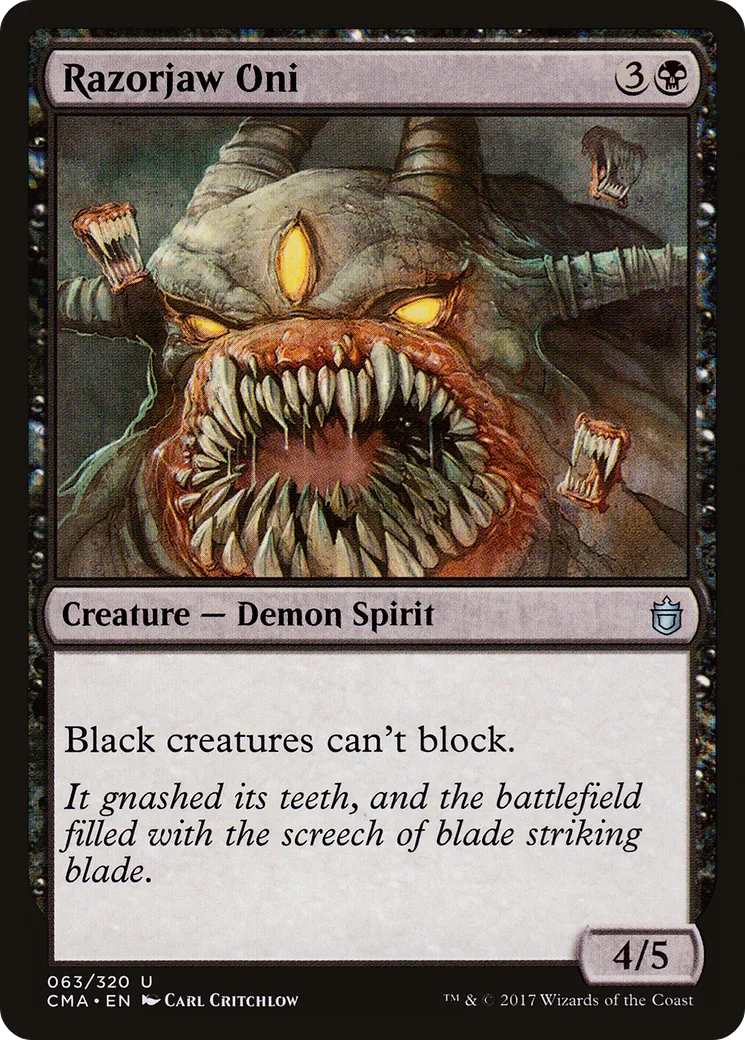 Oni aux mâchoires de rasoir — Commander Anthology — Magic: The Gathering