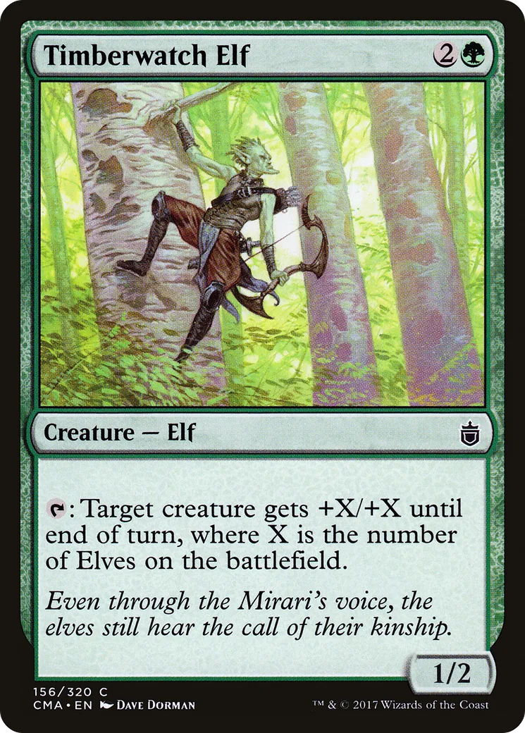 Timberwatch Elf — Commander Anthology — Magic: The Gathering