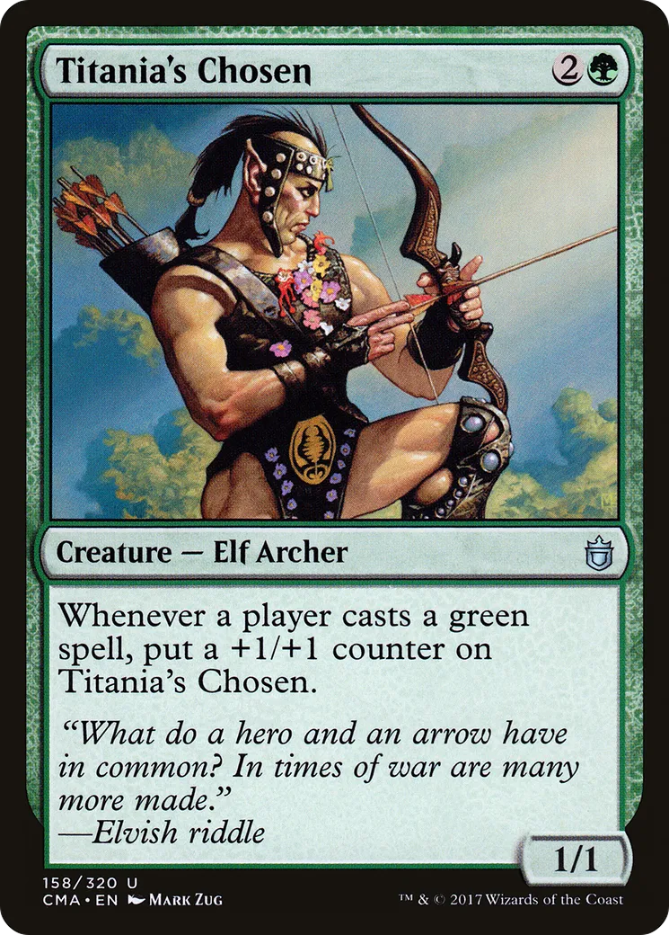 Titania's Chosen — Commander Anthology — Magic: The Gathering