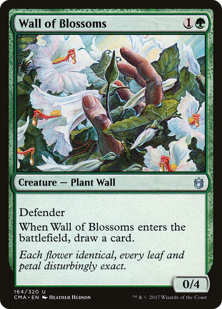 Wall of Blossoms — Commander Anthology — Magic: The Gathering