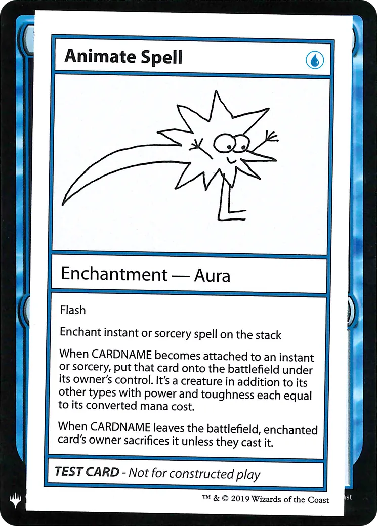 Animate Spell — Mystery Booster Playtest Cards 2019 — Magic: The Gathering