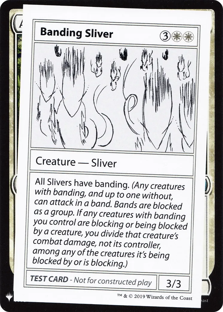 Banding Sliver — Mystery Booster Playtest Cards 2019 — Magic: The Gathering