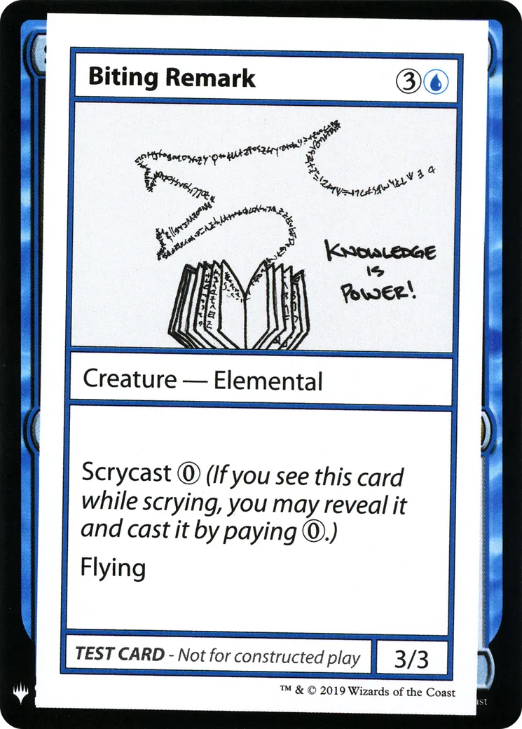 Biting Remark — Mystery Booster Playtest Cards 2019 — Magic: The Gathering