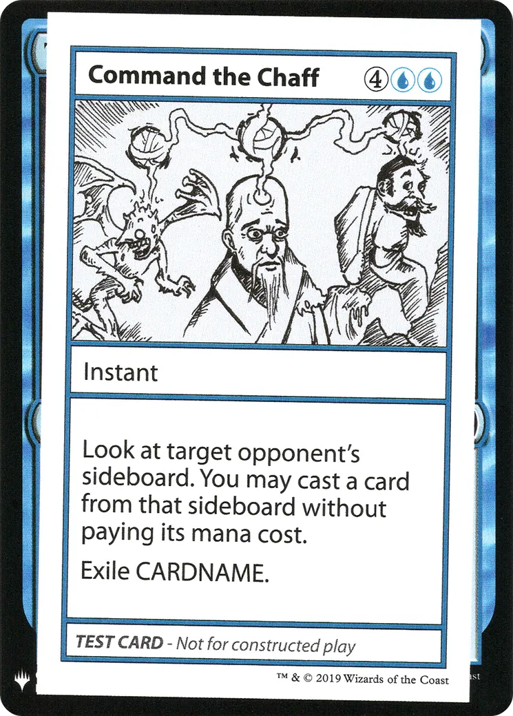 Command the Chaff — Mystery Booster Playtest Cards 2019 — Magic: The Gathering