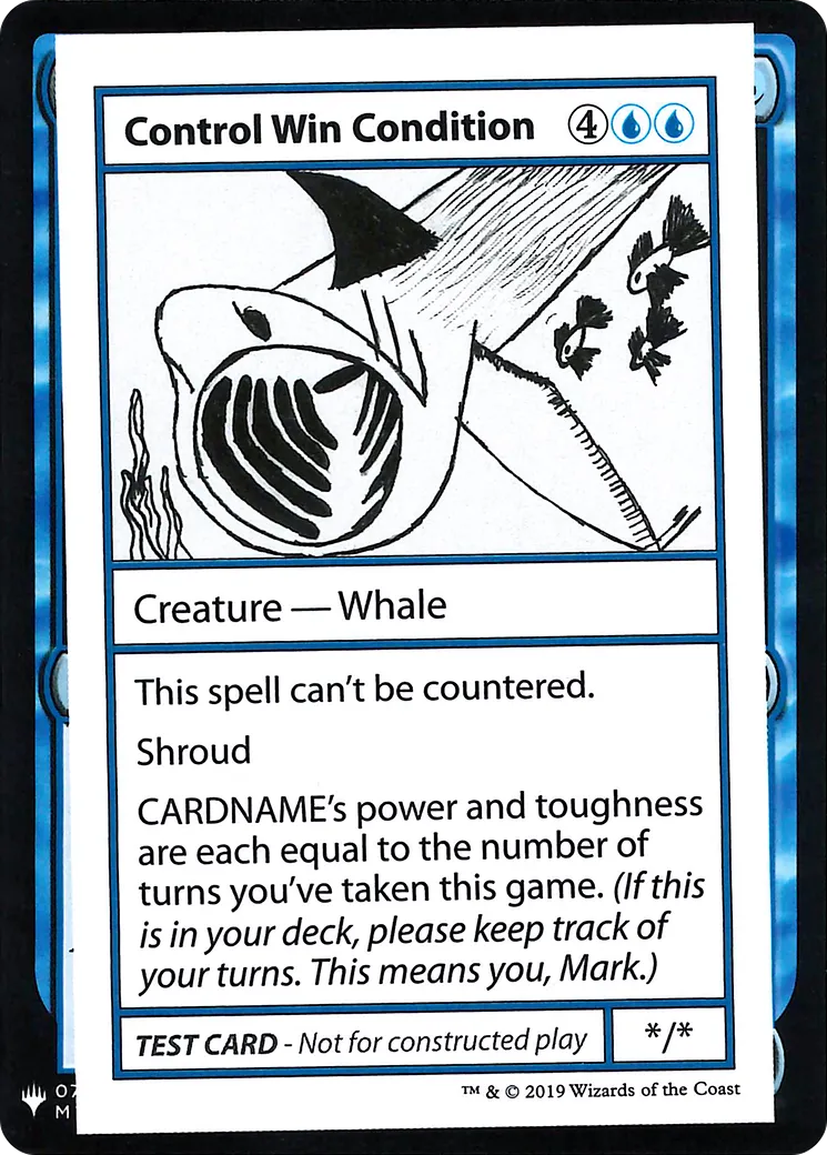 Control Win Condition — Mystery Booster Playtest Cards 2019 — Magic: The Gathering