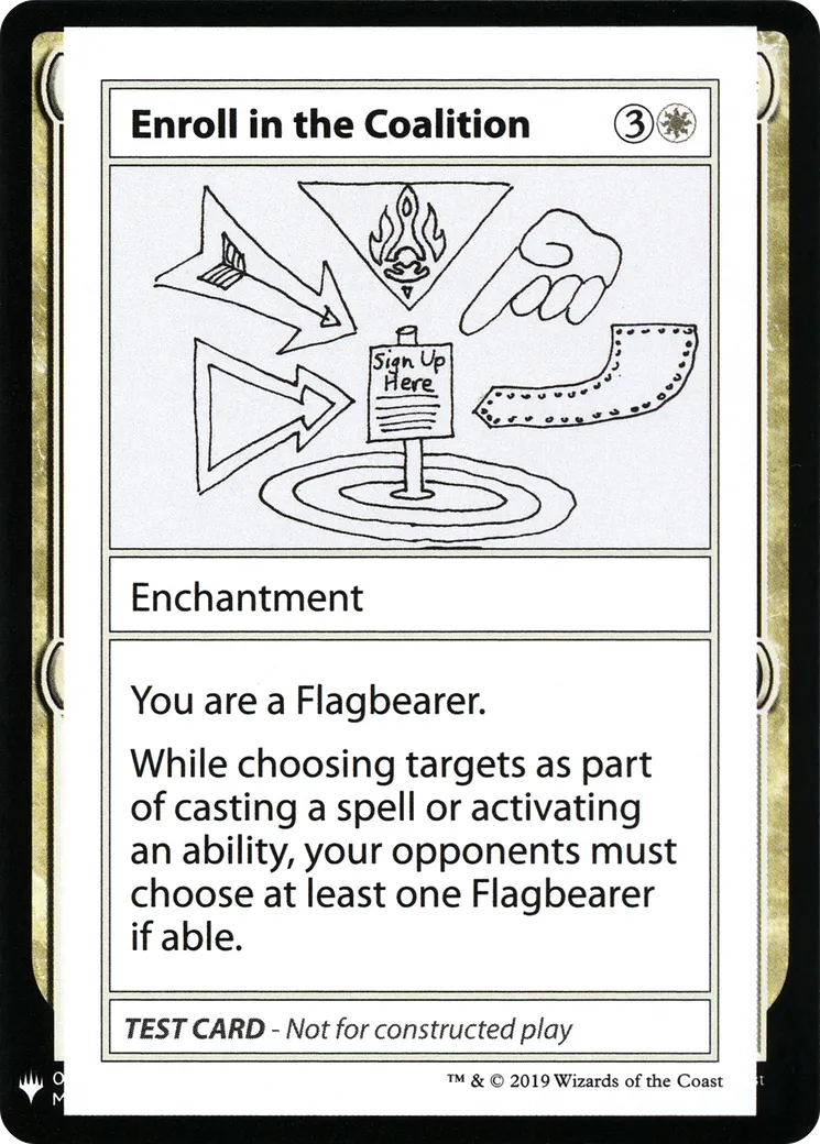 Enroll in the Coalition — Mystery Booster Playtest Cards 2019 — Magic: The Gathering