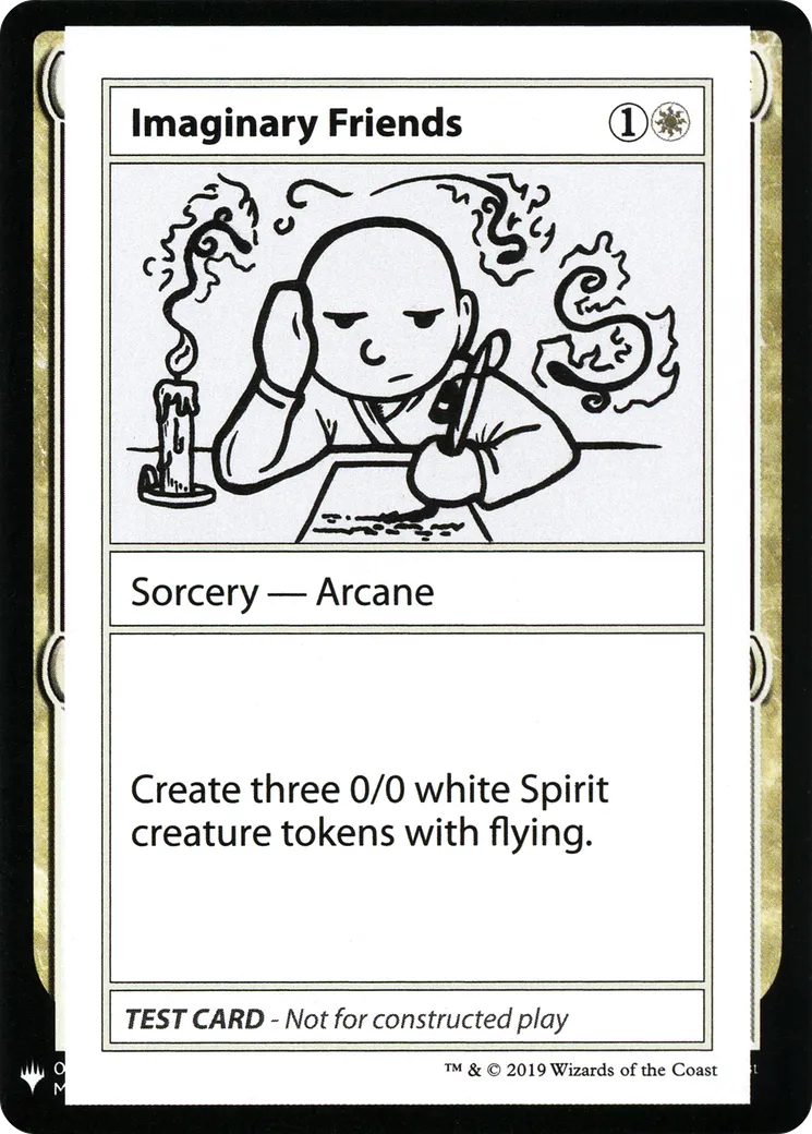 Imaginary Friends — Mystery Booster Playtest Cards 2019 — Magic: The Gathering