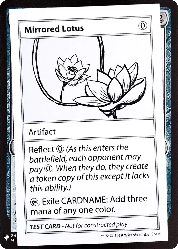 Mirrored Lotus — Mystery Booster Playtest Cards 2019 — Magic: The Gathering