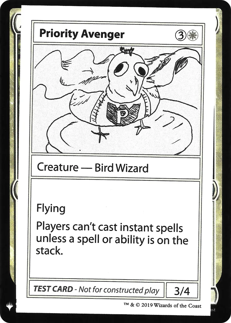 Priority Avenger — Mystery Booster Playtest Cards 2019 — Magic: The Gathering