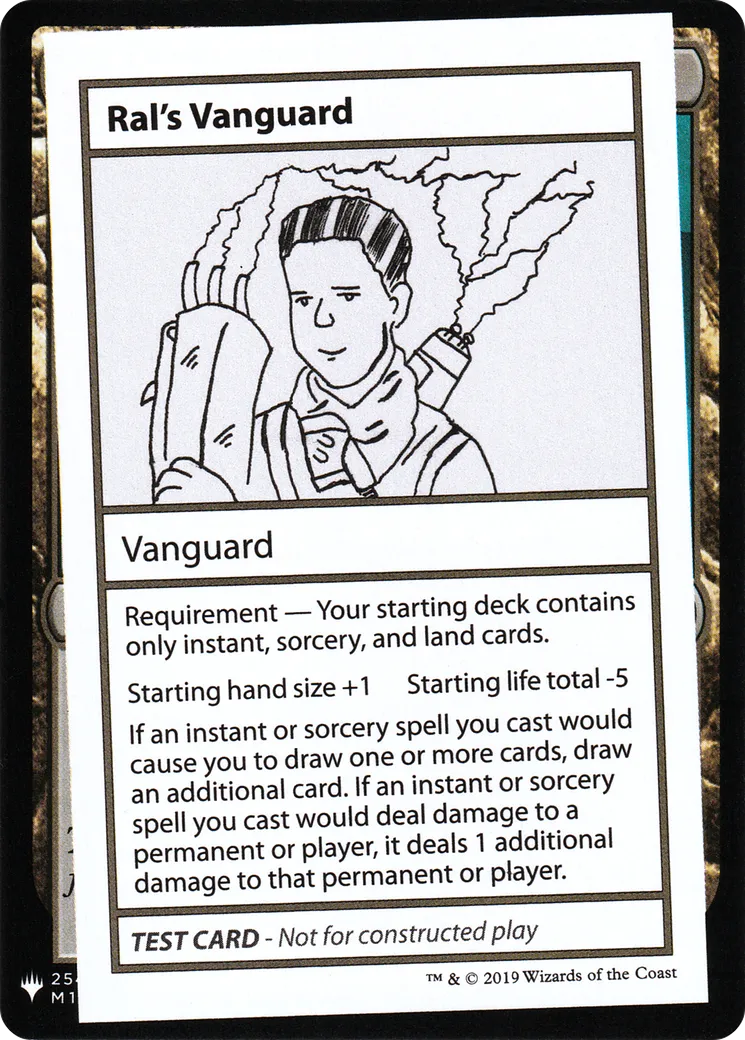 Ral's Vanguard — Mystery Booster Playtest Cards 2019 — Magic: The Gathering