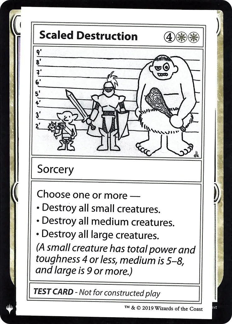Scaled Destruction — Mystery Booster Playtest Cards 2019 — Magic: The Gathering
