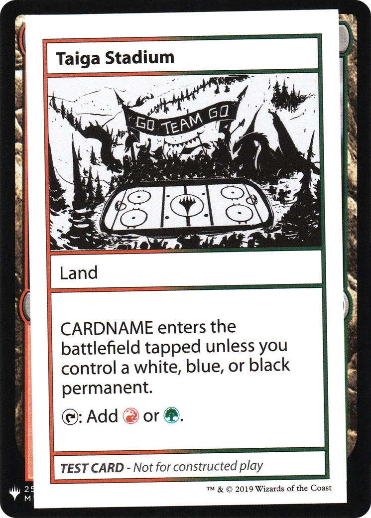 Taiga Stadium — Mystery Booster Playtest Cards 2019 — Magic: The Gathering