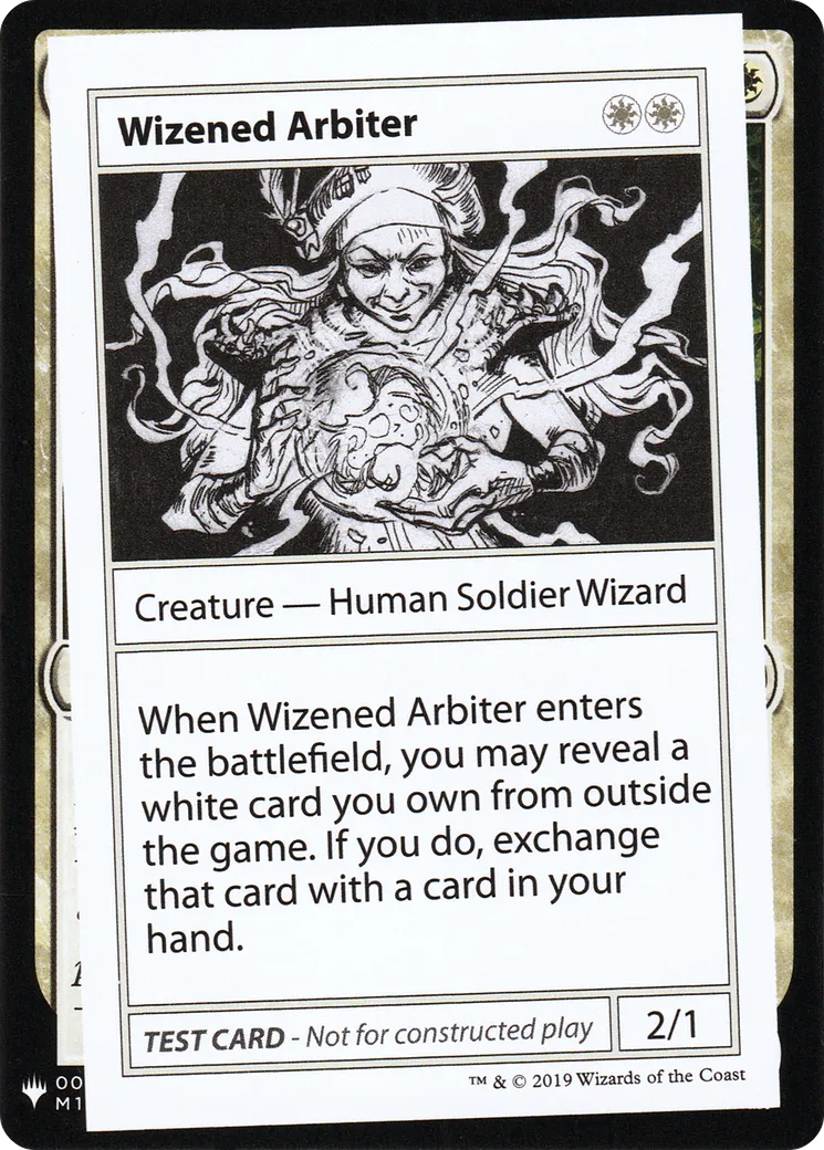 Wizened Arbiter — Mystery Booster Playtest Cards 2019 — Magic: The Gathering