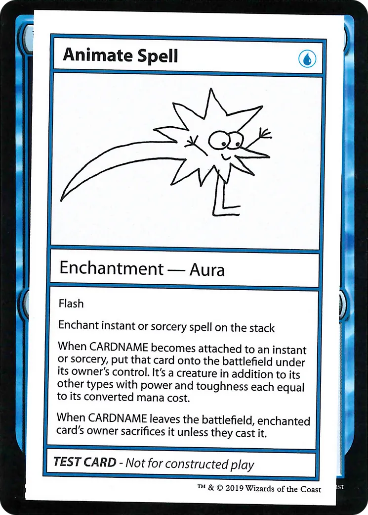 Animate Spell — Mystery Booster Playtest Cards 2021 — Magic: The Gathering