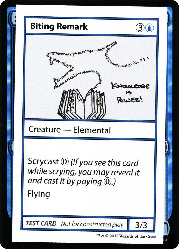 Biting Remark — Mystery Booster Playtest Cards 2021 — Magic: The Gathering