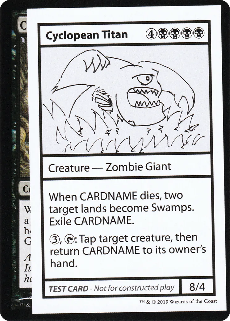 Cyclopean Titan — Mystery Booster Playtest Cards 2021 — Magic: The Gathering