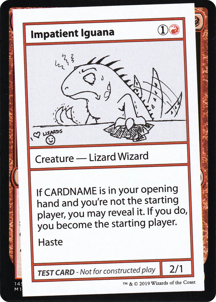 Impatient Iguana — Mystery Booster Playtest Cards 2021 — Magic: The Gathering