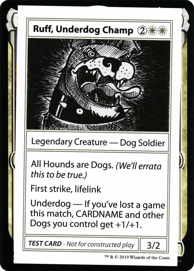 Ruff, Underdog Champ — Mystery Booster Playtest Cards 2021 — Magic: The Gathering