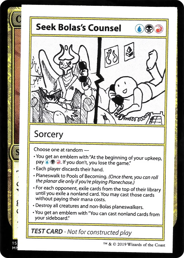 Seek Bolas's Counsel — Mystery Booster Playtest Cards 2021 — Magic: The Gathering