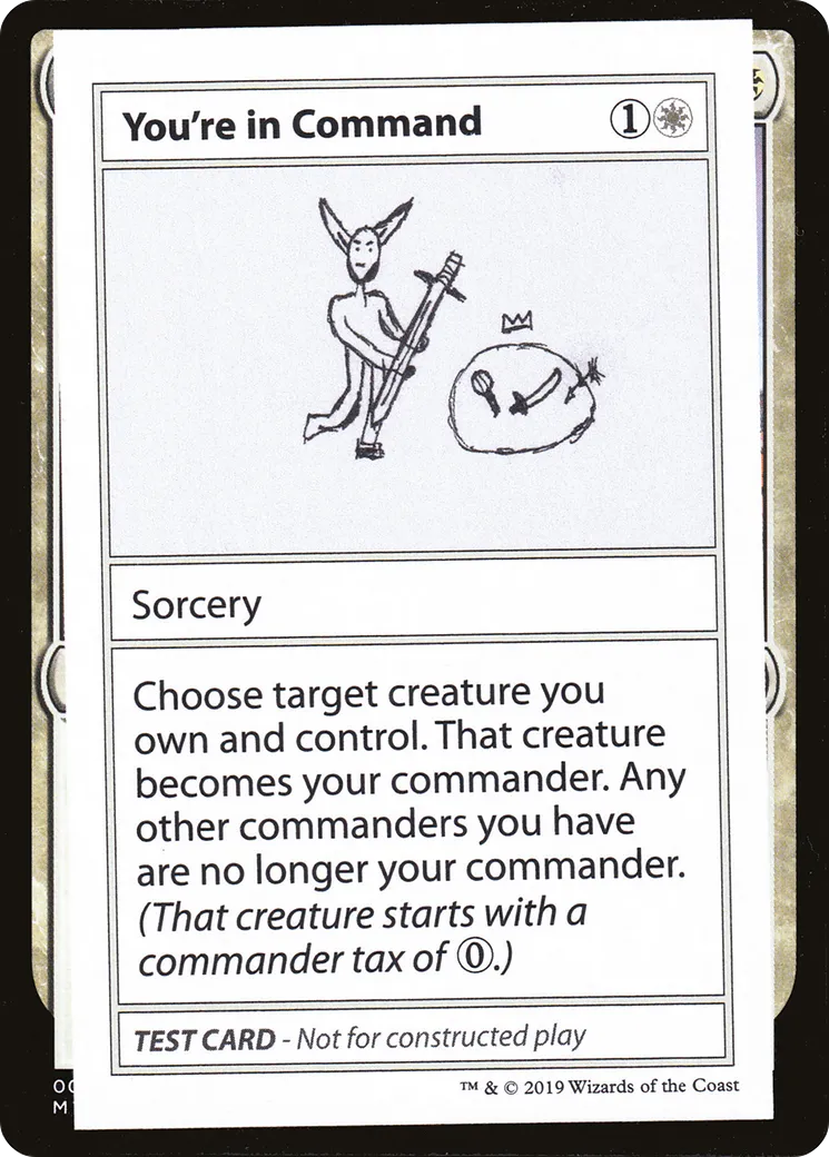 You're in Command — Mystery Booster Playtest Cards 2021 — Magic: The Gathering