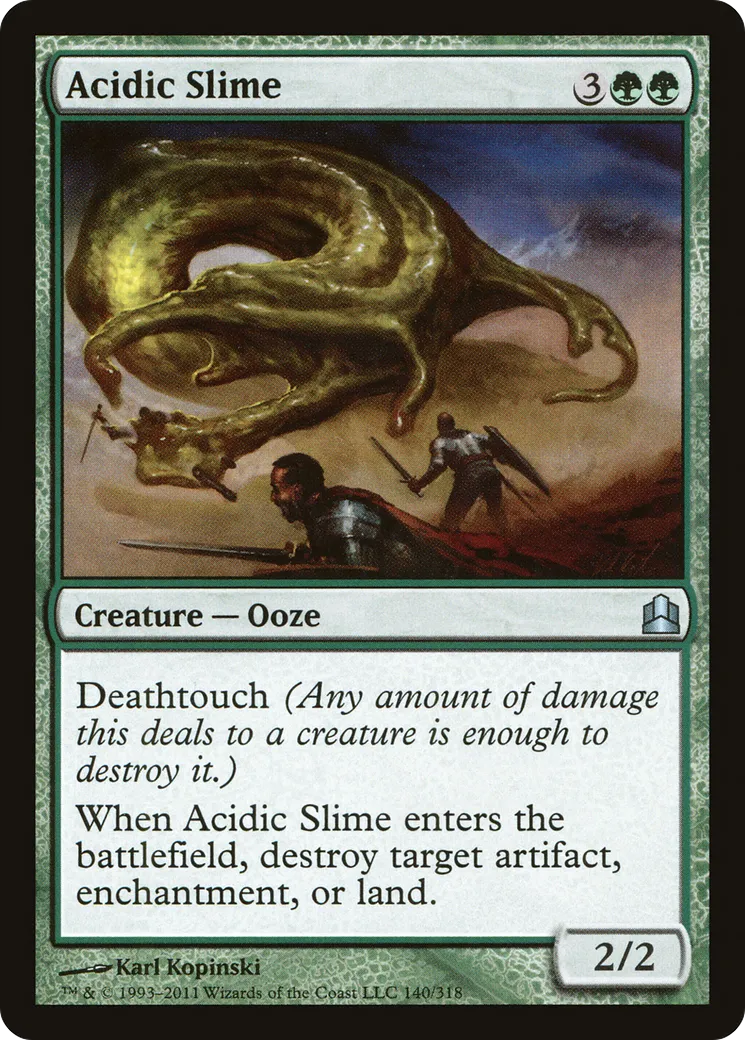 Acidic Slime — Commander 2011 — Magic: The Gathering